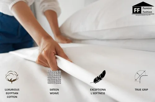 Miniatura 5 de Juego de sábanas divididas Queen para cama ajustable, tejido satinado suave, 600 hilos, 100% algodón egipcio, juego de 5 piezas con 2 sábanas