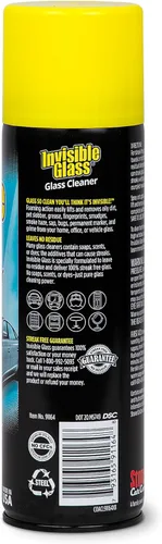Miniatura 3 de Invisible Glass 91164-3PK limpiador de vidrio en aerosol premium para parabrisas y ventanas de automóviles y del hogar, limpiador de ventanas