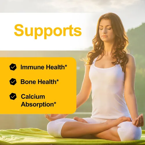 Miniatura 6 de JulyDeer Vitamina D3 2000 UI (50 mcg) 180 cápsulas blandas Apoya la salud inmunológica, la absorción de calcio y la fuerza ósea Esencial