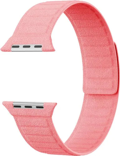 Miniatura 3 de LKEITY Correas magnéticas de cuero para Apple Watch Band 1.929 in 1.811 in 1.772 in 1.732 in 1.654 in 1.614 in 1.575 in, correa de cuero con imán