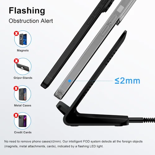 Miniatura 8 de Samsung S26 Ultra Wireless Charger Stand Cargador de teléfono inalámbrico para Android Samsung Galaxy S26 S25 Ultra S25 Edge S25FE S24FE S23 S22 S21