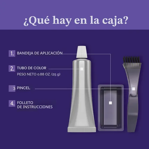 Miniatura 4 de Tinte para hombres con canas también para la barba y el bigote, Castallo oscuro, negro de Just for men, paquete de de 1, Marrón oscuro y negro