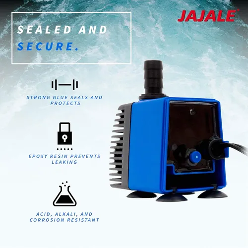 Miniatura 5 de Bomba de agua sumergible 528 GPH – Acuarios, fuentes, hidroponía y bomba de estanque, elevación de 8.2 pies, 45 W Azul; 1 paquete