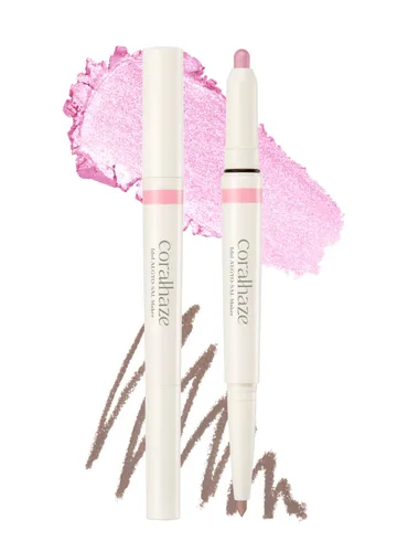 Miniatura 11 de CORALHAZE Idol AEGYO-SAL Maker 01 Champagne Beige, resaltador 2 en 1 para debajo de los ojos y delineador de contorno para ojos brillantes