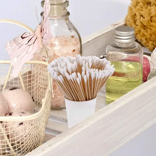 Miniatura 5 de Gmark Hisopos de algodón de madera de 6 pulgadas de largo (500 unidades) – Aplicadores de punta de algodón de grado industrial – Limpieza de palos