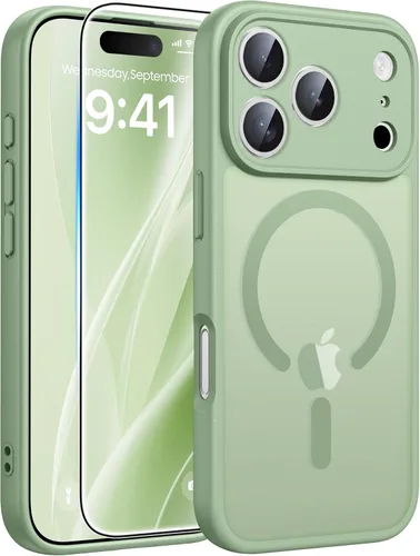 Miniatura 174 de FNTCASE - Funda para iPhone 16 Pro: magnética, mate, translúcida, de grado militar, protectora contra caídas, resistente, fina, duradera y a prueba