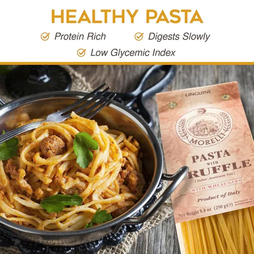 Miniatura 4 de Morelli Pasta italiana de trufa Linguine - Pasta gourmet - Hecho a mano en pequeños lotes - Importado de Italia - Pasta de sémola de trigo duro