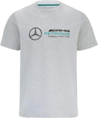 Mercedes AMG Petronas Formula One Team - Producto oficial de Fórmula 1 - Camiseta con logotipo grande - Gris - XS