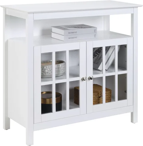 Miniatura 4 de Convenience Concepts Big Sur Highboy Soporte de TV de 36 pulgadas, moderno centro de entretenimiento para televisores de hasta 40 pulgadas, armario
