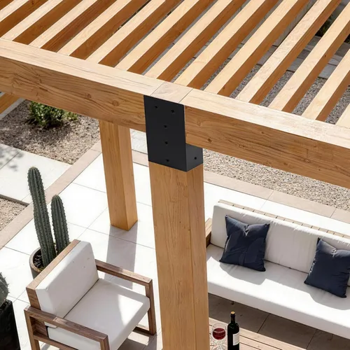 Miniatura 5 de Soportes de pérgola 4x4 (Una vía-4x4-8)