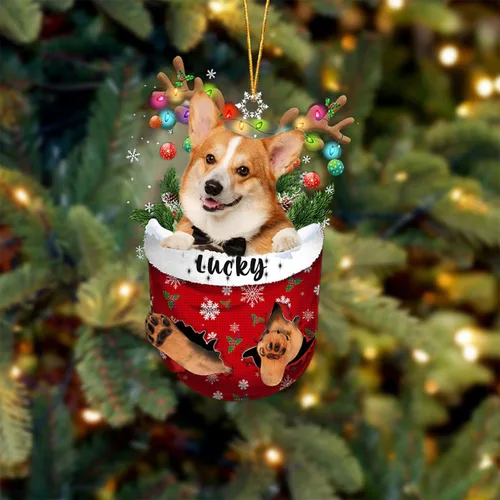 Miniatura 156 de Adorno de Navidad personalizado para perro Airedale Terrier en bolsillo de nieve, adorno para árbol de Navidad, idea de regalo para amantes