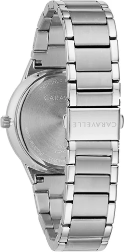 Miniatura 3 de Caravelle Modern Quartz Mens Watch Stainless Steel Diamond