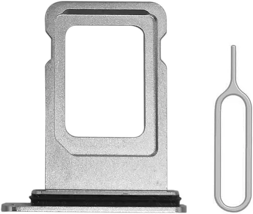 EMiEN Bandeja de repuesto para tarjeta SIM con anillo de sellado de goma impermeable para iPhone Xs Max + bandeja para tarjeta SIM con pin de