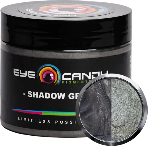 Miniatura 11 de Eye Candy Pigments - Polvo de mica gris de alta calidad, color gris fósil (1.76 oz), para epoxi, resina, jabón, pintura, carpintería, vertido