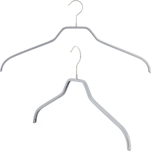 Miniatura 8 de MAWA Ft Reston Lloyd Silhouette Series - Percha antideslizante que ahorra espacio para camisas y vestidos, estilo 41/F, juego de 10, color blanco
