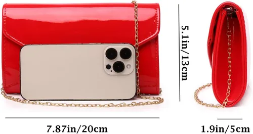 Miniatura 4 de Bolso de la noche de las mujeres del caramelo brillante del bolso del sobre de la charola para el concierto del baile de fin de curso del regalo