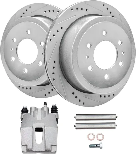 Miniatura 52 de Detroit Axle - Rotores de freno traseros para Volkswagen Beetle Jetta Golf SportWagen Audi A3 2010 2011 2012 2013 2014 2015 2016 2017 2018 2019