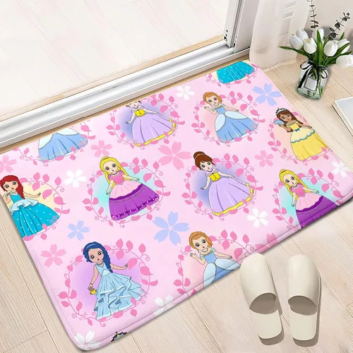 Miniatura 60 de Alfombra de área para dormitorio de niñas negras africanas, alfombra para sala de estar, sala de juegos, azul, lindo anime de dibujos animados