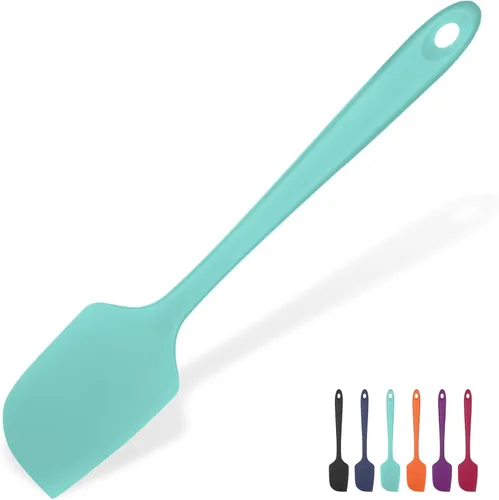 Espátula grande de silicona resistente al calor: U-Taste 600ºF alta temperatura flexible de 11.38 pulgadas de silicona para mezclar, remover,