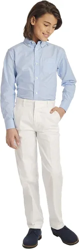Miniatura 3 de IZOD - Camisa Oxford de manga larga con botones para niño, color sólido
