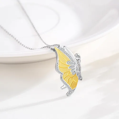 Miniatura 2 de Collares de mariposa para mujer de plata de ley 925 con dije de mariposa, collar de mariposa, regalos para niñas