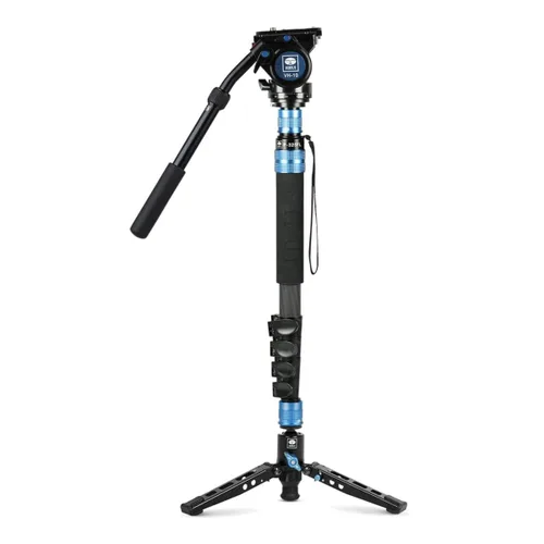 Miniatura 4 de SIRUI P-325FL - Kit monopie de cámara de fibra de carbono, monopie de video profesional ligero de 70.7 pulgadas con cabezal de video fluido VH-10