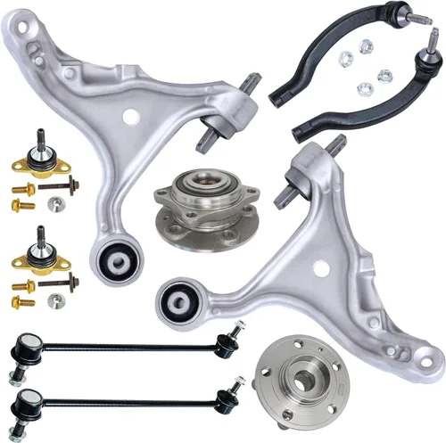 Miniatura 68 de Detroit Axle - Kit de extremo delantero RWD para Chrysler 300 Dodge Challenger Charger Upper Lower Control Arms rótulas de rodamiento de rueda Bujes