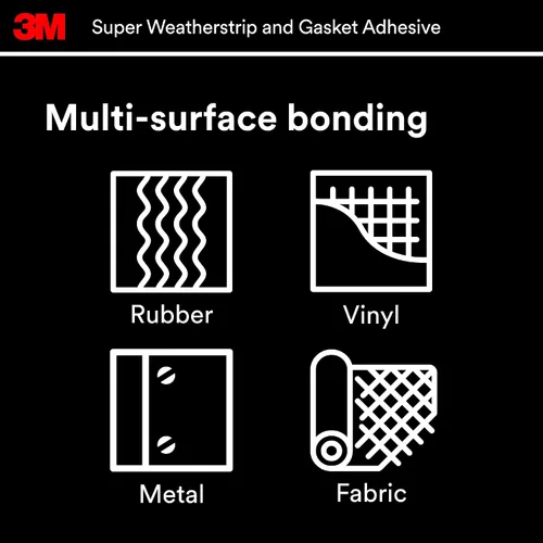 Miniatura 8 de 3M, 08581, tubo de adhesivo negro tipo burlete, superresistente, 2 onzas.