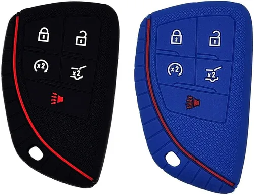 Miniatura 15 de Autobase Funda de silicona para llavero de Chevy Malibu Camaro Trax Traverse Trailblazer Sonic Cruze Blazer Volt Equinox Spark Accesorio