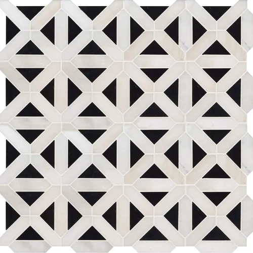 Miniatura 22 de MSI Verona Patrón Dorado 12 pulg. x 12 pulg. Azulejo de Mosaico de Mármol Montado en Malla para Pared de Baño, Piso, Salpicadero de Cocina y Verona