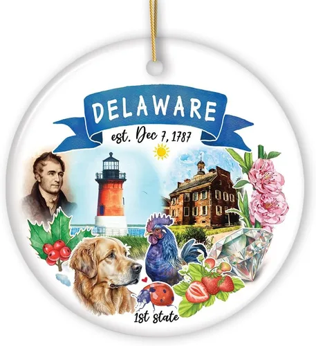Miniatura 20 de Recuerdos coleccionables de cerámica de EE. UU. - Adornos navideños artísticos con temas y monumentos estatales de Tennessee