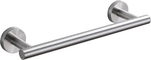 Miniatura 22 de SEIDO Toallero de acero inoxidable 304 para pared de baño, longitud útil de 9.6 pulgadas, barra de toalla de mano dorada cepillada, barra de toalla