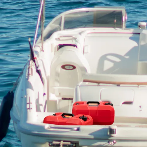 Miniatura 7 de Scepter Bidón de Gas Marino Portátil de 6 Galones, Tanque de Combustible para Barco con Tapa Ventilada de 2 Vías, Indicador de Combustible Integrado