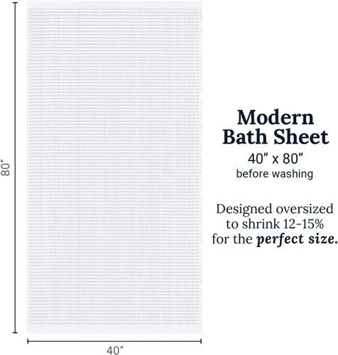 Miniatura 9 de GILDEN TREE - Toalla de baño tipo waffle de secado rápido, toallas de baño delgadas de lujo, toallas de baño 40x80 de gran tamaño, estilo moderno