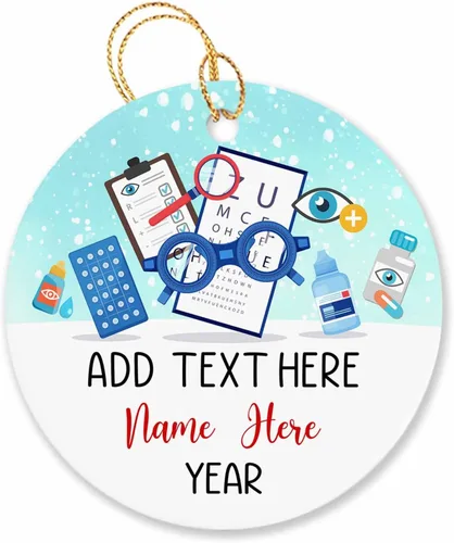 Miniatura 24 de Adorno de Navidad personalizado para artista, regalo de adorno de artista para árbol de Navidad, adorno de Navidad de pintor 2026, texto