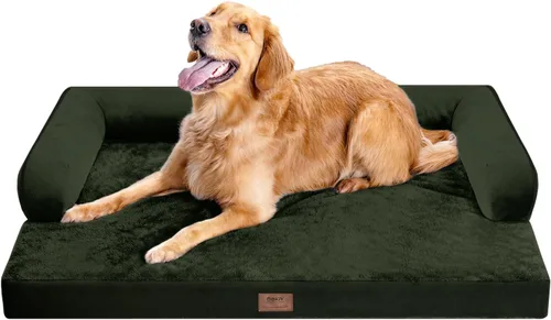 Miniatura 19 de Cama ortopédica impermeable para perros pequeños, cama para perros de tamaño mediano, cómoda cama para mascotas y gatos con lados, funda extraíble