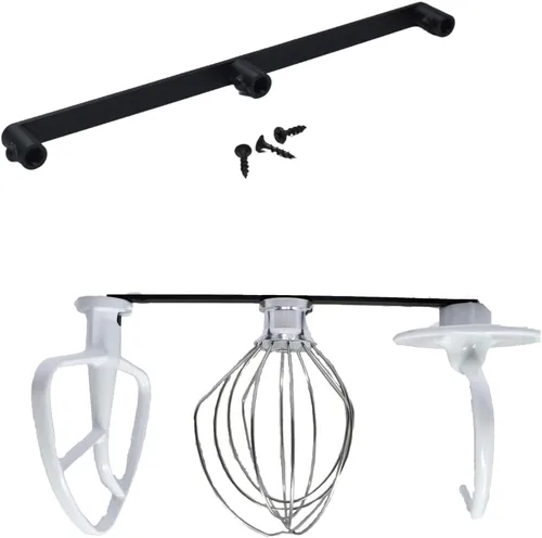 Soporte organizador de mezclador de perfil delgado | Compatible con todos los accesorios de mezclador de cocina | Ahorro de espacio para gabinetes