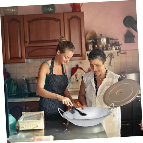 Miniatura 4 de DOITOOL Olla caliente inoxidable olla de doble mango sartén de metal olla de cocina casera Sartén de cocina caliente Shabu Sartén de 9 pulgadas tipo