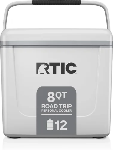 Miniatura 13 de RTIC Hielera Personal para Viaje por Carretera de 8 QT, Pequeña, Compacta, Aislada, Caja de Hielo Portátil para Comida, Bebida, Bebidas, Playa, Gris