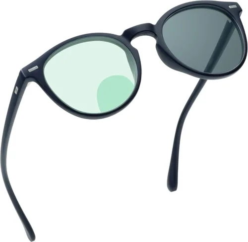 YEIN Gafas de lectura bifocales, gafas de sol grises fotocromáticas, 0.00/+1.00 de aumento para mujeres/hombres