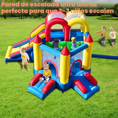 Miniatura 2 de Umbalir Casa de Rebote Inflable para Niños de 3-8 años, Casa de Rebote Acomoda 4-6 Niños, Diversión Segura para Jugar en Interiores/Exteriores