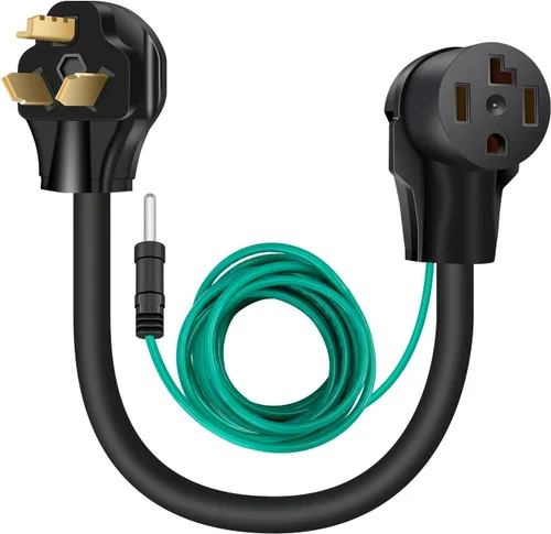 Miniatura 8 de WELLUCK 1.5FT Adaptador para secadora de 3 puntas a 4 puntas, adaptador de enchufe de secadora de 3 a 4 puntas, adaptador de toma de secadora de 4
