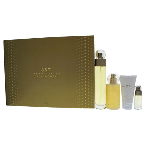 Perry Ellis Fragancias 360 para mujer Set de regalo de 4 piezas
