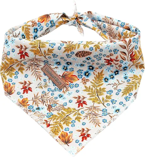 Miniatura 8 de Lionheart Glory Bandana para perro, bufanda azul para perro, estampado de cerveza, ajustable para perros pequeños a grandes