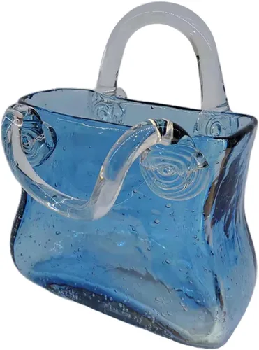 Miniatura 8 de Jarrón de bolsa de vidrio, bonito jarrón para flores, florero de vidrio, único para centros de mesa, decoración de mesa, decoración de boda, hogar