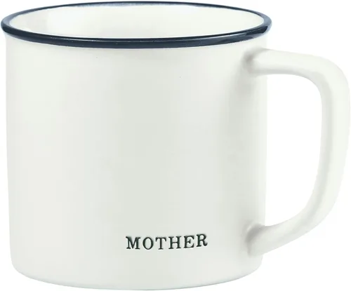 Miniatura 4 de Santa Barbara Design Studio Tazas de café en blanco y negro con diseños cara a cara, taza de gres, 16 onzas, Anti-Social