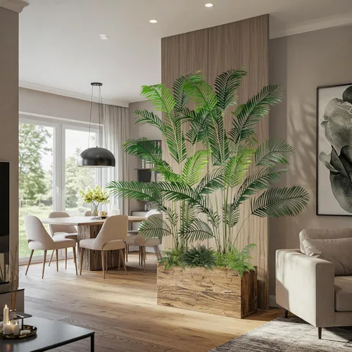 Miniatura 7 de Worth Garden - Paquete de 2 palmeras artificiales de areca de 82 pulgadas en maceta, 7 pies, planta de seda de caña falsa para interiores