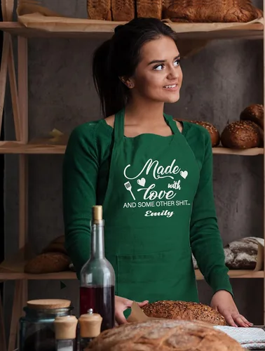 Miniatura 4 de Delantales divertidos personalizables para mujeres y hombres, delantal de cocina personalizado con 2 bolsillos, bonitos regalos para hornear