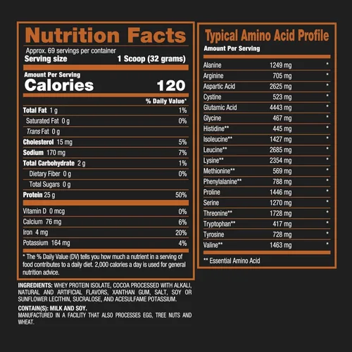 Miniatura 8 de BPI Sports ISO HD Proteína Aislada en Polvo – 100% Aislado de Suero, Polvo de Proteína para Ganancia Muscular - Chocolate Brownie - 1.6 Libras - 23