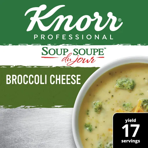 Miniatura 4 de Knorr Professional Soup du Jour - Mezcla de sopa de queso y brócoli vegetariana, sin gluten, sin MSG añadido, 0.00 oz de grasa trans por porción